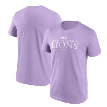 British & Irish Lions Wordmark Logo Graphic T-Shirt - Purple