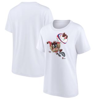 England Rugby Looney Tunes Taz Graphic T-Shirt - White - Womens