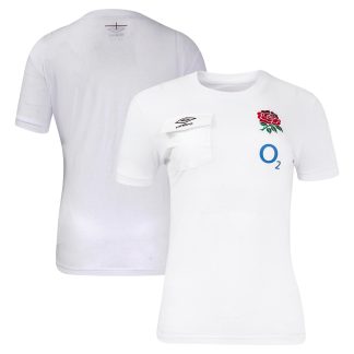 England Rugby Presentation T-Shirt - White - Womens