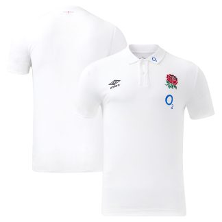 England Rugby Polo Shirt - White - Junior
