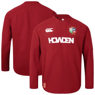 British & Irish Lions Drill Top - Red Dahlia