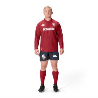 Mens British & Irish Lions Drill Top Red