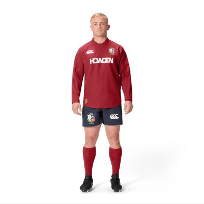 Mens British & Irish Lions Drill Top Red