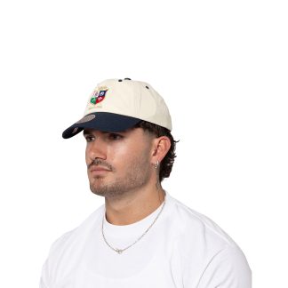 British & Irish Lions x Mitchell & Ness Retro Contrast Visor Cap - Cream