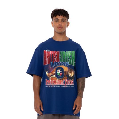 British & Irish Lions x Mitchell & Ness The 2014 Invincible Tour T-Shirt - Navy