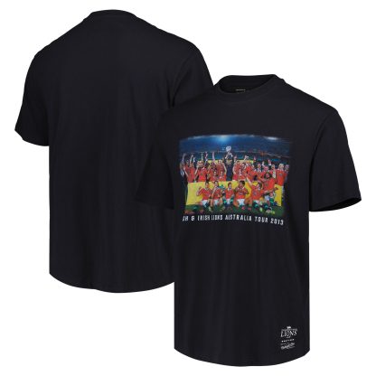 British & Irish Lions x Mitchell & Ness 2013 Team Photo T-Shirt - Black