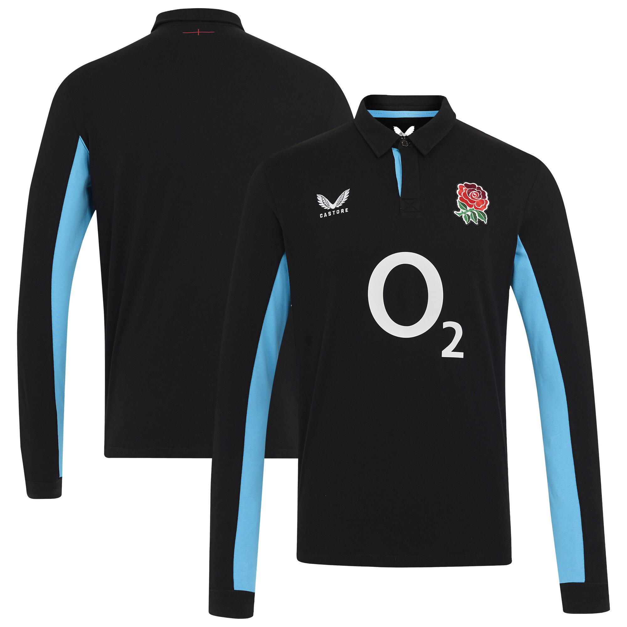 England Rugby Alternate Classic Long Sleeve Jersey 2025/26 - Black - Mens