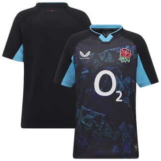 England Rugby Alternate Pro Jersey 2025/26 - Black - Junior
