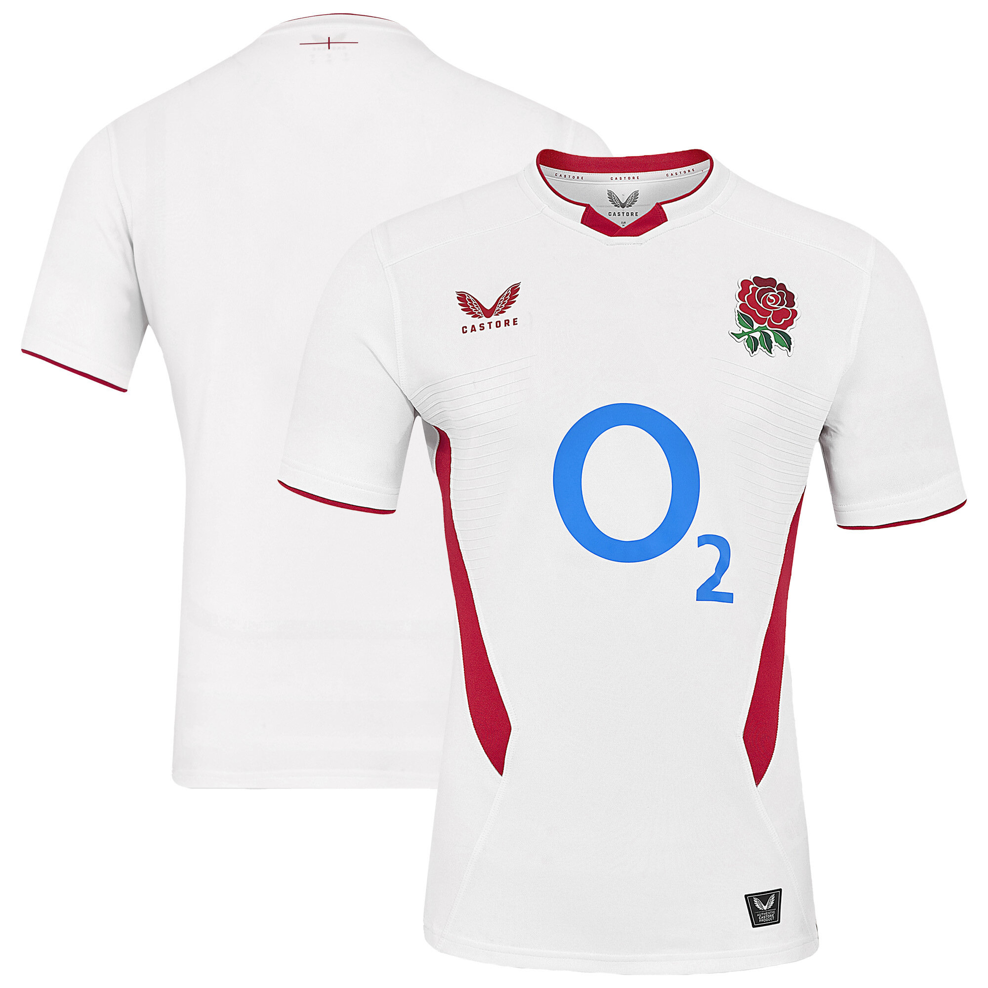 England Rugby Home Pro Jersey 2025/26 - White - Mens