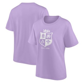 British & Irish Lions Mono Logo Graphic Oversized T-Shirt - Purple - Womens