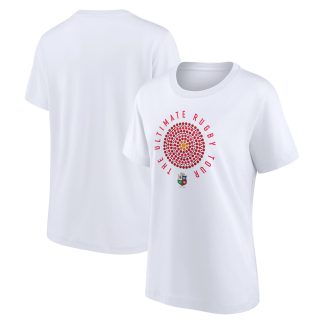 British & Irish Lions Outback Graphic T-Shirt - White - Womens