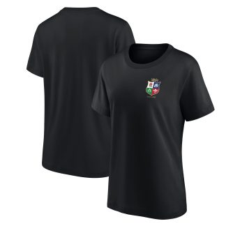 British & Irish Lions Small Crest T-Shirt - Black - Womens