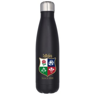 British & Irish Lions Stainless Steel Drink Bottle - 500ml - Black