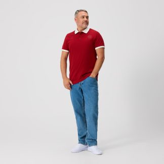 Mens British & Irish Lions The Classics Short Sleeve Polo Shirt Red