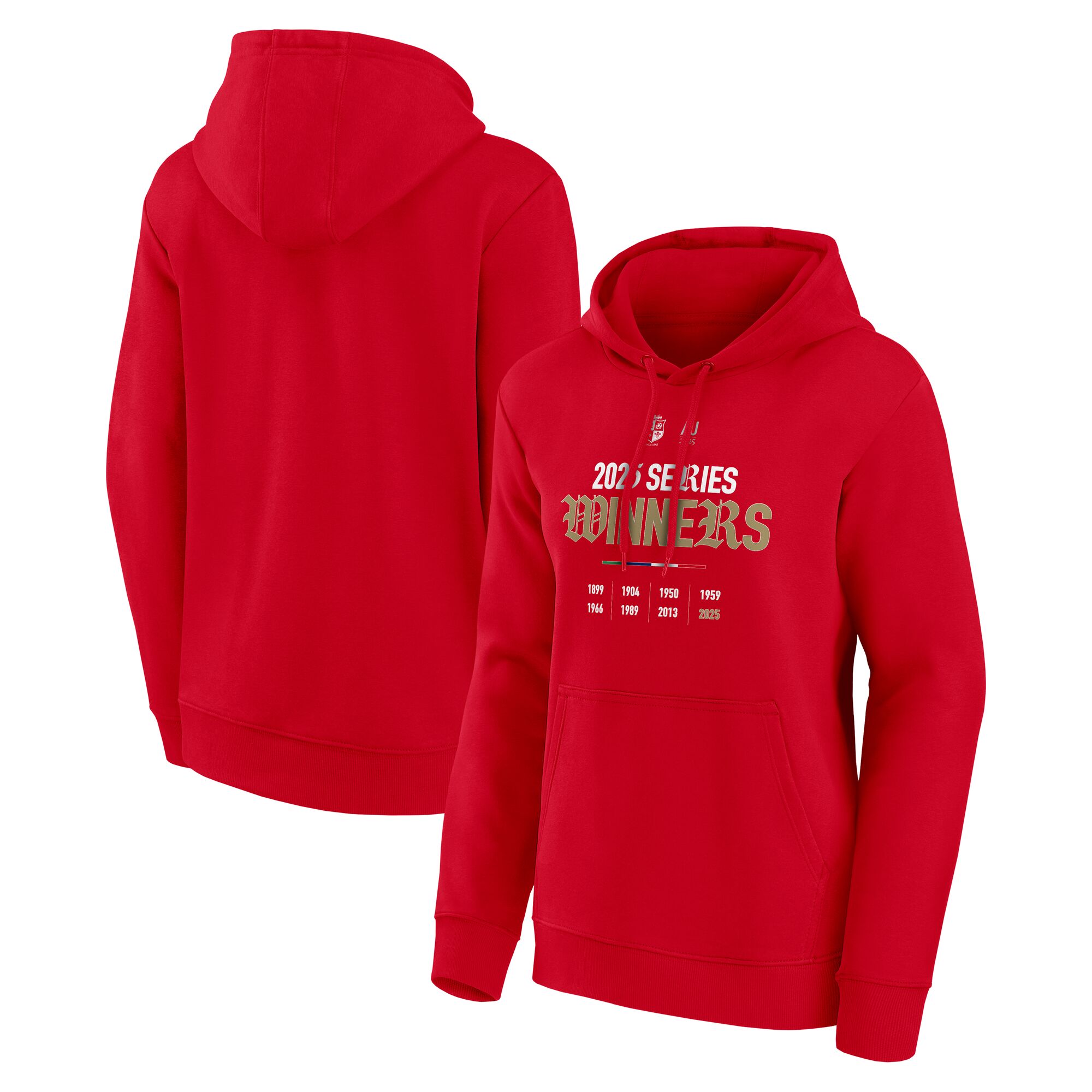 British & Irish Lions 2025 The Lions Champions Graphic Hoodie - Womens - Red