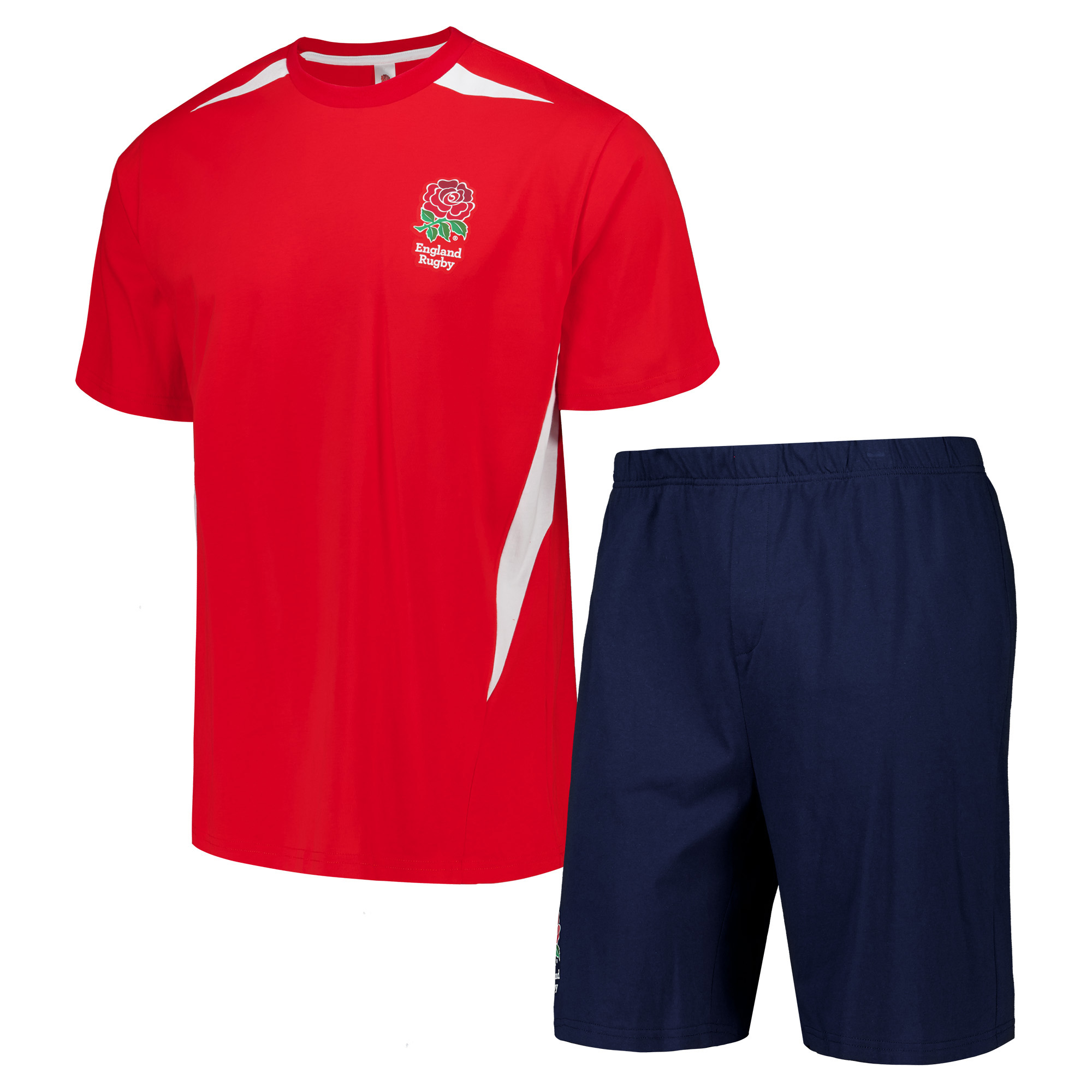 England Rugby Retro Short & Tee Pyjamas - Red