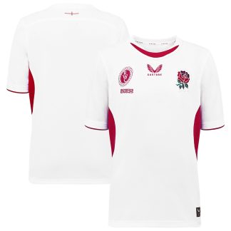England Rugby Womens Rugby World Cup 2025 Red Roses Home Replica Jersey - Junior