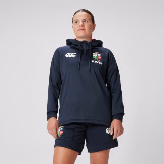 Womens British & Irish Lions 1/4 Zip Hoody Navy