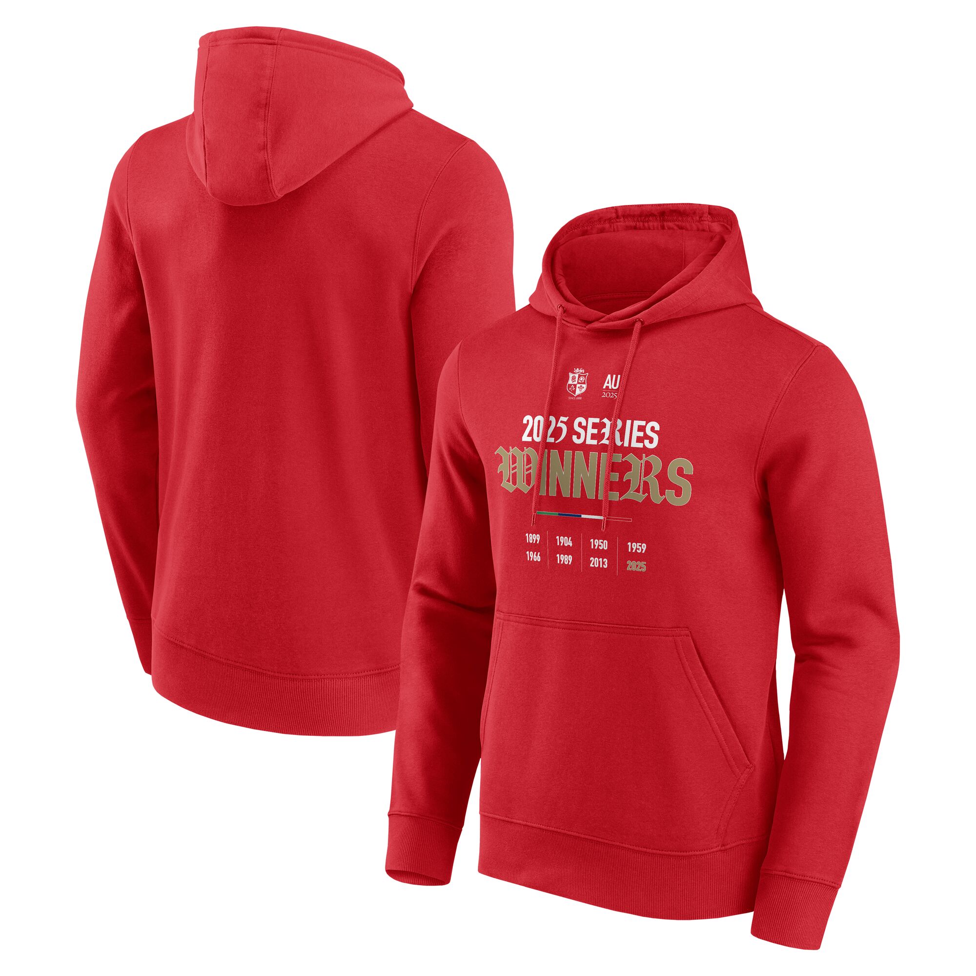 British & Irish Lions 2025 The Lions Champions Graphic Hoodie - Red
