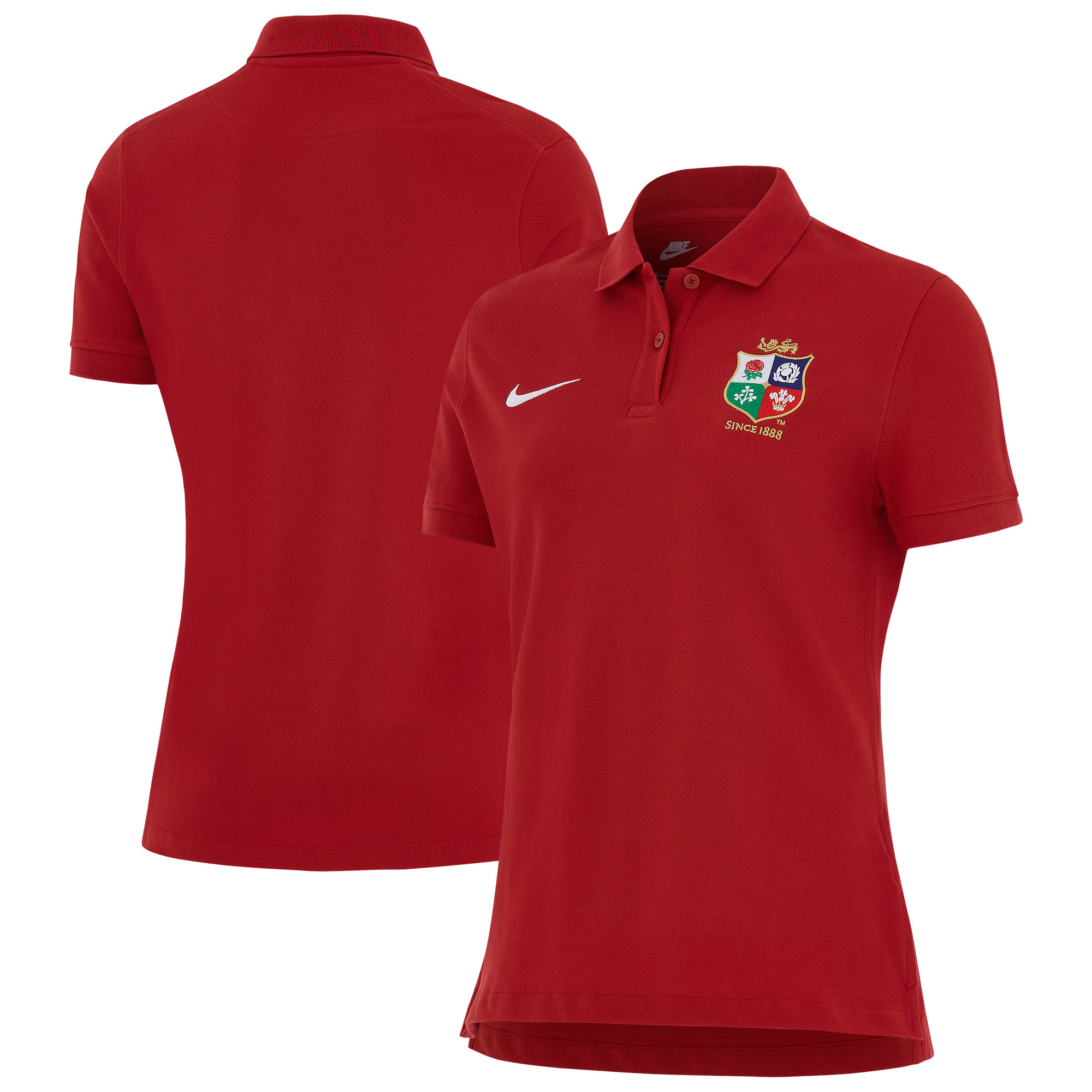 British & Irish Lions Nike Obsidian Polo - Red - Womens
