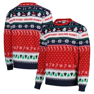 England Rugby Retro Fairisle Christmas Jumper