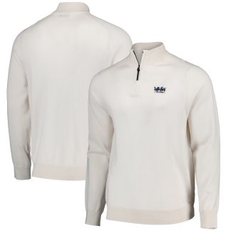 British & Irish Lions Charles Tyrwhitt Performance Merino 1/4 Zip Neck Jumper - Cream