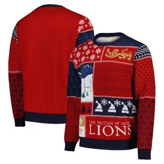 British & Irish Lions Patchwork Christmas Jumper