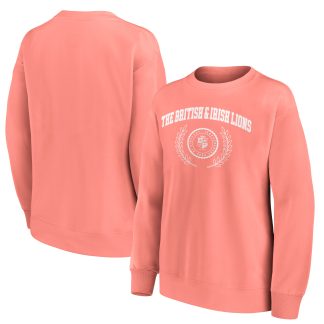 British & Irish Lions Rebel Academia Oversized Crew Sweatshirt - Coral - Womens