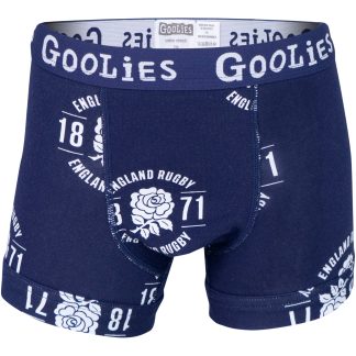 England Rugby Goolies Kids Boxer Shorts - Navy Retro