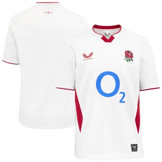 England Rugby Home Replica Jersey 2025/26 - White - Junior