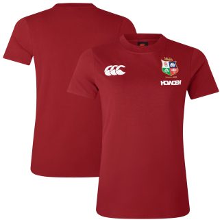 British & Irish Lions Cotton Jersey T-Shirt - Red - Womens