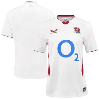 England Rugby Home Replica Jersey 2025/26 - White - Womens