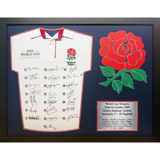 England Rugby Shirt Signed by the Full 2003 World Cup Final Squad