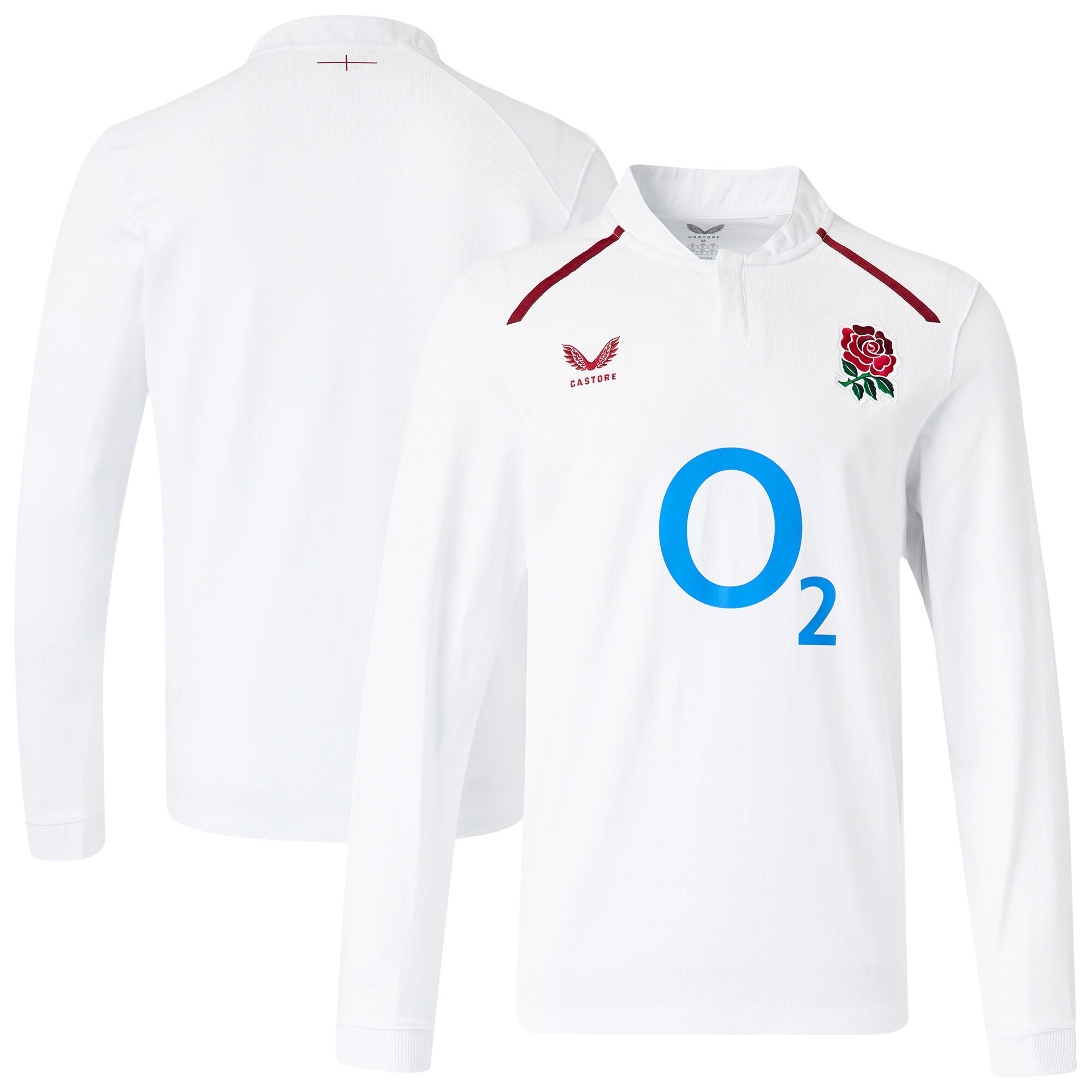 England Rugby Home Classic Long Sleeve Jersey 2026/27 - White - Womens