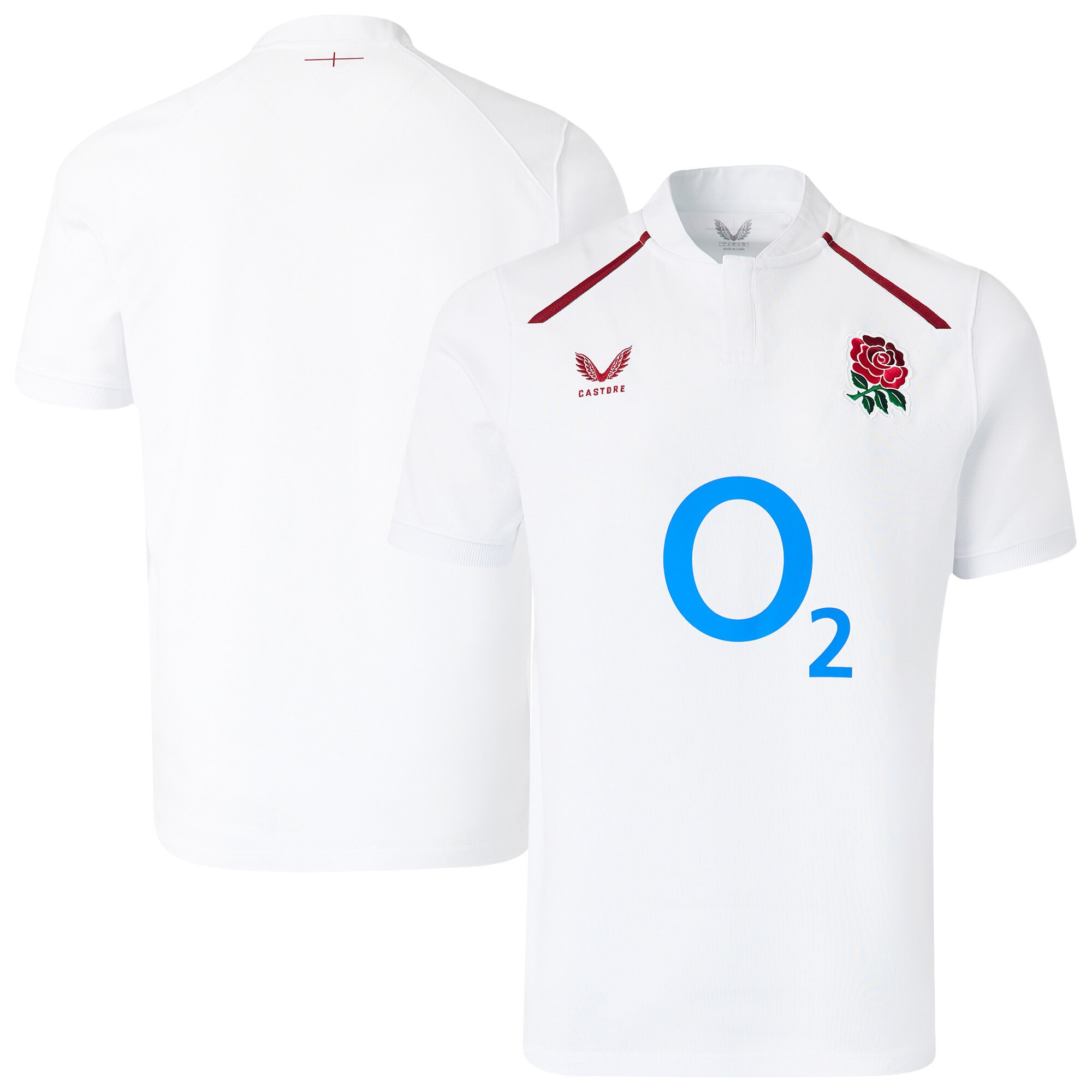 England Rugby Home Classic Short Sleeve Jersey 2026/27 - White - Junior
