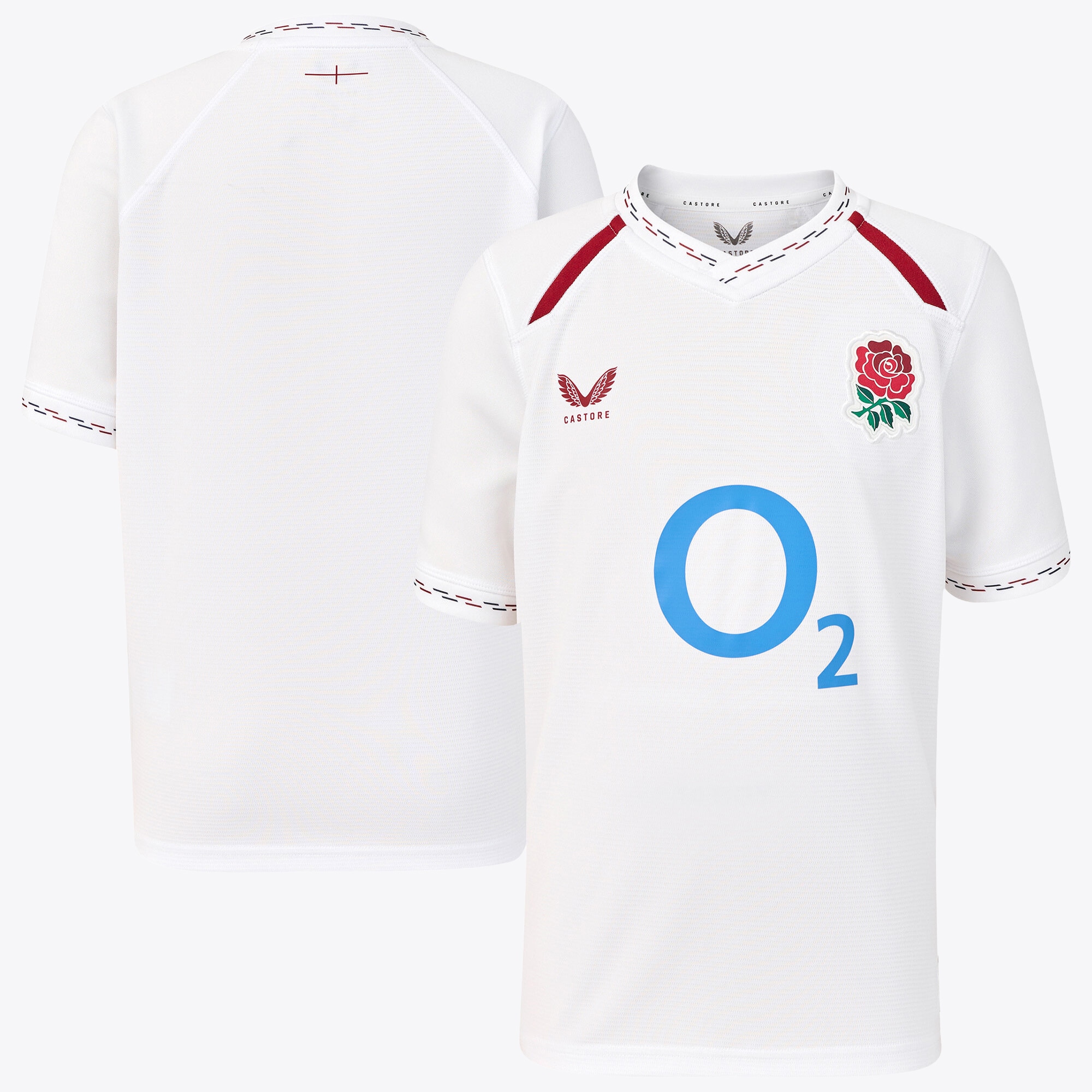 England Rugby Home Replica Jersey 2026/27 - White - Junior