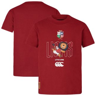 British & Irish Lions 2025 Little Lions T-Shirt - Red - Junior
