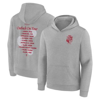 British & Irish Lions 2025 Tour Fixtures Graphic Hoodie - Grey - Kids