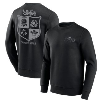 British & Irish Lions Large Mono Graphic Crew Sweatshirt - Black