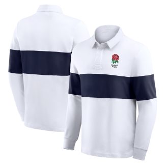 England Rugby Classics Long Sleeve Rugby Shirt - White