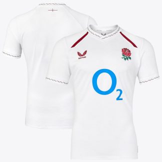 England Rugby Home Pro Replica Jersey 2026/27 - White - Junior