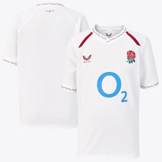 England Rugby Home Replica Jersey 2026/27 - White - Junior
