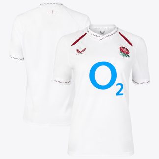 England Rugby Home Replica Jersey 2026/27 - White - Womens