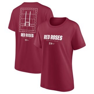 England Rugby Red Roses Stamp Graphic T-Shirt - Red - Womens