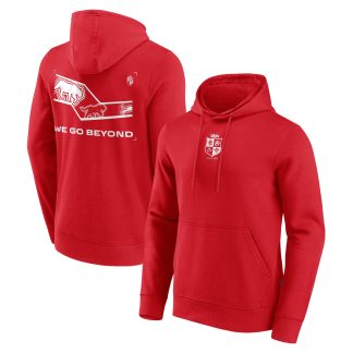 British & Irish Lions Rugby Lions Womens NZ 2027 We Go Beyond Graphic Hoodie - Red