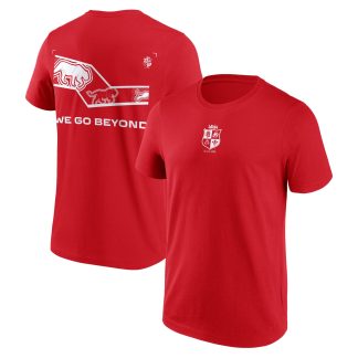 British & Irish Lions Rugby Lions Womens NZ 2027 We Go Beyond Graphic T-Shirt - Red