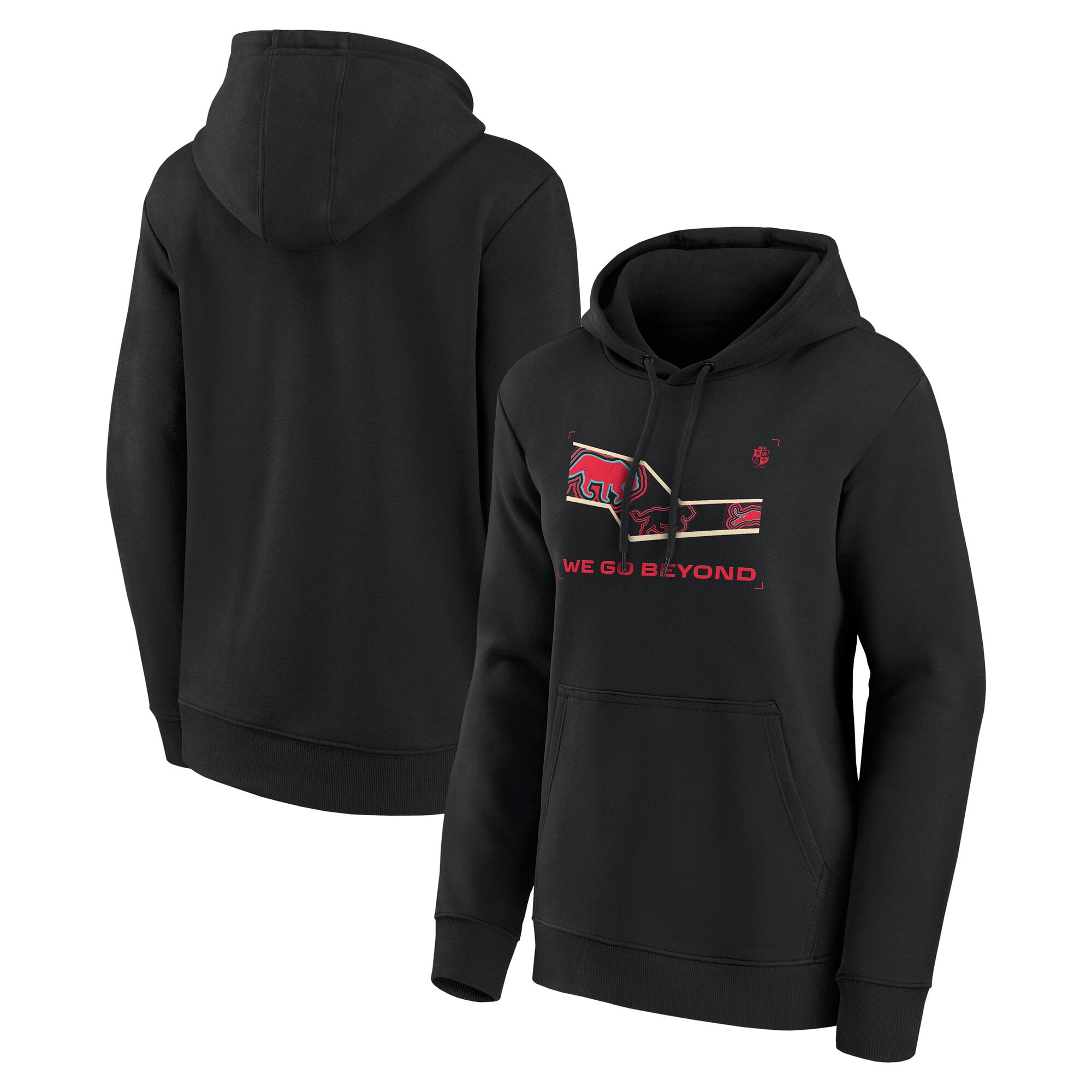 British & Irish Lions Rugby We Go Beyond Graphic Hoodie - Black - Womens