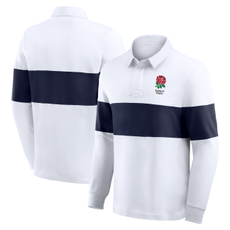 England Rugby Classics Long Sleeve Rugby Shirt - White