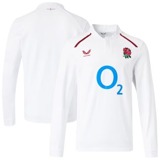 England Rugby Home Classic Long Sleeve Jersey 2026/27 - White - Womens