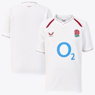 England Rugby Home Replica Jersey 2026/27 - White - Junior
